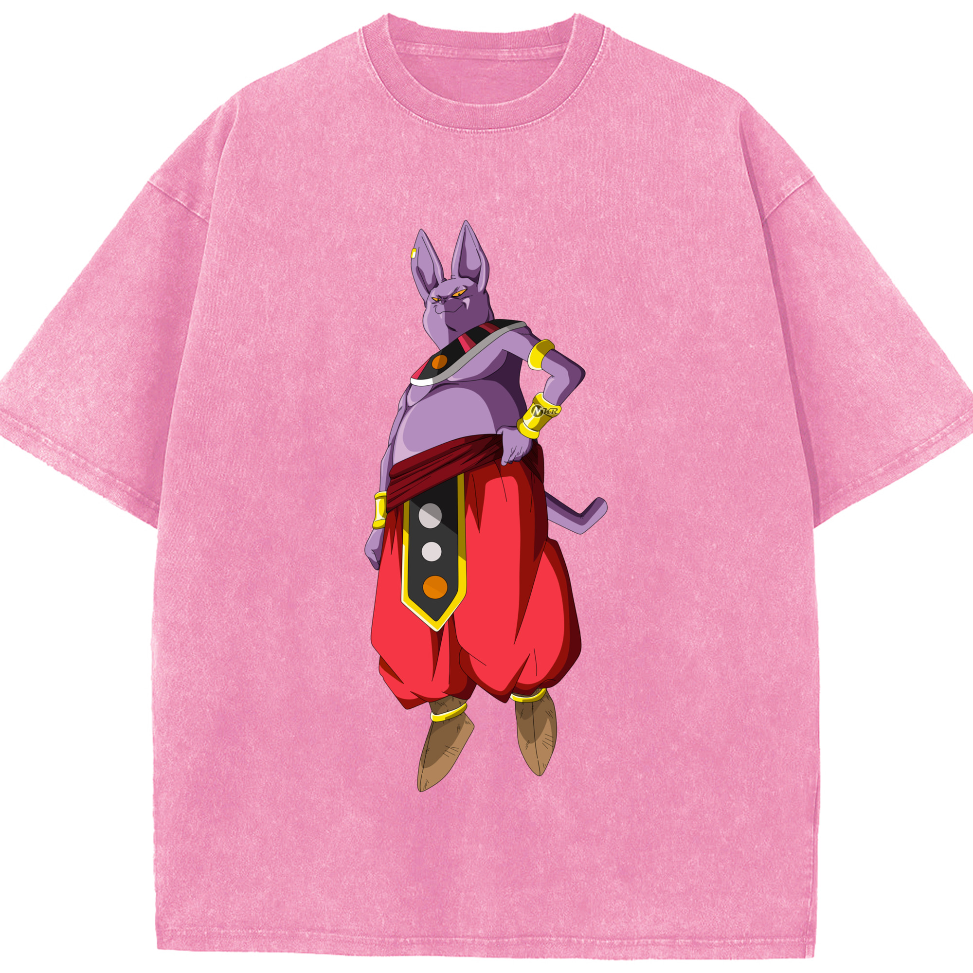 （画像用） ドラゴンボール シャンパ DRAGON BALL Champa 綿100% ヴィンテージ風 半袖Tシャツ（フロントプリント）